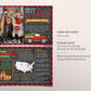 Year In Review Infographic Christmas Card Editable Template, Rustic New Year Card Photo Holiday Card, Year at a Glance Family Update
