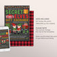 Secret Elves Gift Exchange Invitation Editable Template, Secret Elf Santa Holiday Christmas Xmas Gift Swap Party for Children Kids Adults