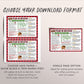 Infographic Year In Review Christmas Card Editable Template, Rustic New Year Card Photo Holiday Card, Year at a Glance Family Update