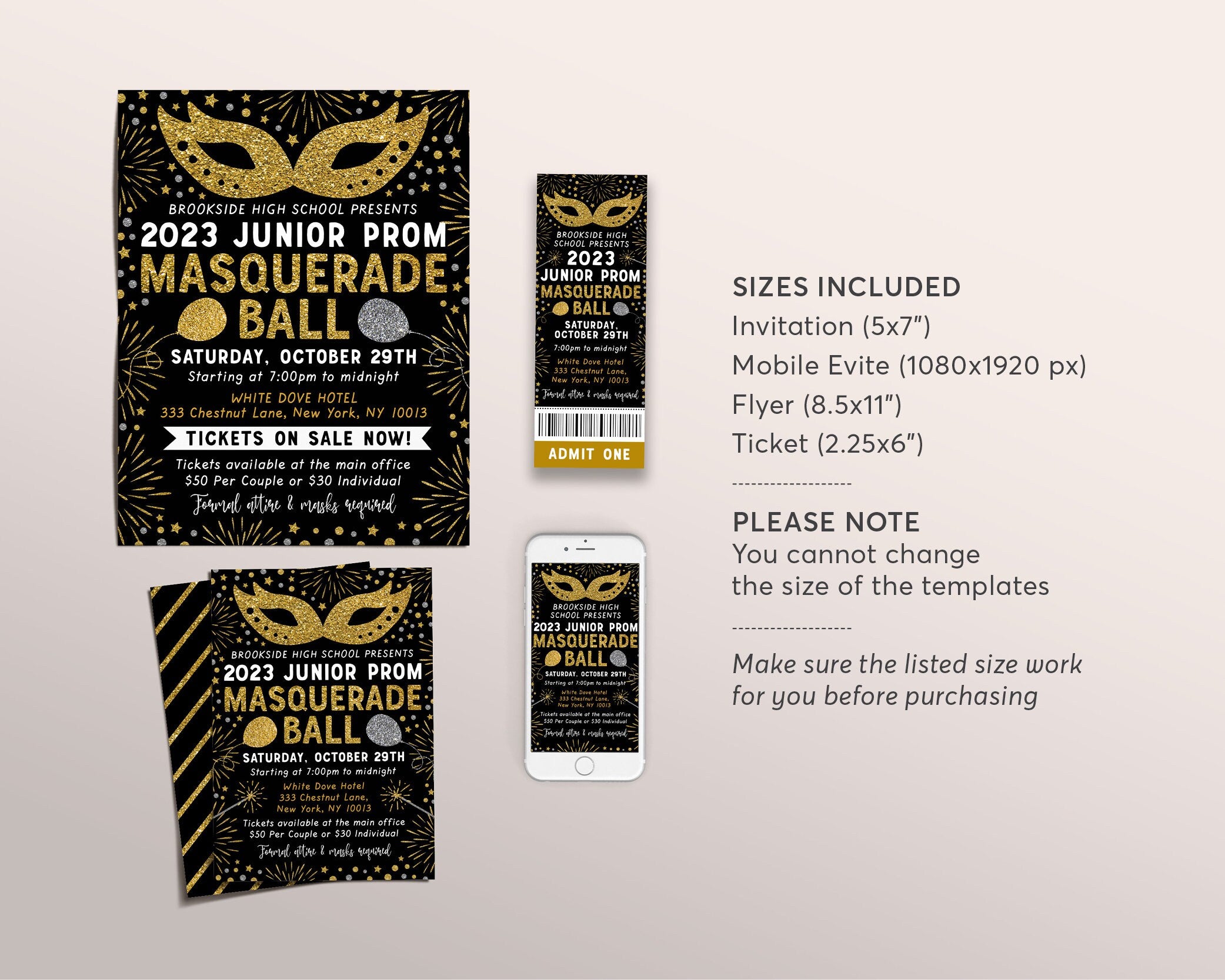 Jr Prom Invitations