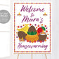 Indian Housewarming Welcome Sign Editable Template, Griha Pravesh Gruhapravesam House Warming Board Poster Decor, Instant Download