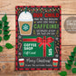 Christmas Coffee Gift Card Holder Editable Template, Holiday Funny Thank You Gift For Teacher Babysitter Gift Daycare, Thanks a Latte