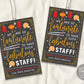Fortune Cookie Thank You Gift Tags Editable Template, Fabulous Staff Teacher Nurse School Employee Appreciation Week Favor Tag