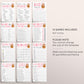 Teddy Bear GIRL Cute Baby Shower Games Bundle Editable Template, 12, Games, Bear Themed Bingo Emoji The Price Is Right Wishes For The Baby
