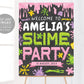 Slime GIRL Birthday Party Welcome Sign Editable Template, Slime Time Theme Decorations Poster DIY, Tween Birthday Chalkboard Signage Decor
