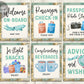 Airplane Travel Signs BUNDLE For Wedding Baby Shower Birthday, Airline Themed Birthday Table Decor, Around the World, Adventure Bridal