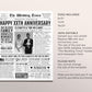 Back in 1986 37th 38th 39th Anniversary Gift Newspaper Editable Template, Personalized 37 38 39 Year Wedding For Parents Husband Or Wife