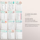 Travel Adventure Baby Shower Games Bundle Editable Template, Unisex 12 Shower Games, Globe Themed Bingo Word Scramble, What's On Your Phone