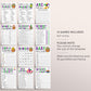 Mardi Gras Baby Shower Games Bundle Editable Template, Unisex 12 Shower Games, Fat Tuesday Themed Bingo Word Scramble, What's On Your Phone