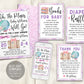 World Map Travel Globe Girl Baby Shower BUNDLE Invitation Suite Set Editable Template, Floral Books Baby Diaper Raffle Thank You Adventure