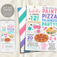Paint Pizza and Pajamas Party Birthday Invitation Editable Template, Art Painting Party Evite, Girl Slumber Sleepover Party Dress for a Mess