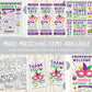 Mardi Gras Baby Shower Games Bundle Editable Template, Unisex 12 Shower Games, Fat Tuesday Themed Bingo Word Scramble, What's On Your Phone