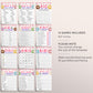 Donut Baby Shower Games Package Bundle Editable Template, Girl Pink Donut, Donuts And Diapers Baby Sprinkle, Doughnut 12 Shower Games