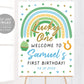 St Patricks Day Boy Birthday Party Welcome Sign Editable Template, First Second Birthday Poster Decor Printable, Rainbow Shamrocks Download