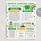 March PTO PTA Newsletter Flyer Editable Template, St. Patricks Day Flyer, Meeting Agenda Organizer Printable Handout, Year Calendar