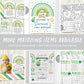 St. Patrick's Day Milestone First Birthday Sign GIRL Editable Template, Shamrock Party 1st Birthday Stats Poster, St Pattys Day Printable