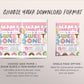 Donut Sweet One Birthday Party Invitation Editable Template, Baby Girl 1st Birthday Invite Printable , Cute First Birthday Rainbow Sprinkle