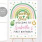 St Patricks Day Birthday Party Welcome Sign Editable Template, Girl First Birthday Poster Decor Printable, Rainbow Shamrock, St Pattys Day