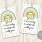 St Patricks Day Rainbow Gift Tag Editable Template, Shamrock Girl First Birthday Party Favor Tags, St Pattys Day Printable Treat Tag Decor