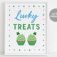 St. Patrick's Day Favors Table Sign Printable, Shamrock Birthday Party Baby Shower Decor, Cards and Gifts, Irish Shenanigans, Saint Patty's