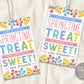 Spring Treat Gift Tag Editable Template, Springtime Thank You Floral Easter Basket Candy Treat Favor Tags Label Appreciation Printable