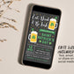 St. Patrick's Day Invitation Editable Template, Eat Drink & Be Irish Shamrock Adult Saint Patricks Day Party Invite, St Patty's Day Evite