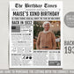 Back in 1932 Birthday Newspaper Editable Template, 91 92 93 Years Ago, 91st 92nd 93rd Birthday Sign Decorations Decor for Men or Women