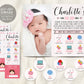 Doljabi Board Sign With Photo Editable Template, Doljanchi Korean Baby Girl First Birthday, Doljabi Raffle Tickets, Dol Decor Printable