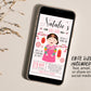 Korean Girl First Birthday Invitation Template, Editable Doljabi Korean Baby Hanbok Birthday Evite, Personalized Dol Doljanchi Printable