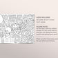 Easter Spring Birthday Party Coloring Placemat For Kids Editable Template Bunny Chick Coloring Page Craft Activity Sheet Table Mat Printable