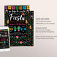 Fiesta Birthday Party Invitation Editable Template, Mexican Theme Girl Party Evite, No Time To Siesta Cinco De Mayo Cactus Succulent