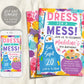 Art Birthday Party Invitation Editable Template, Dress for a Mess Painting Invite Evite, Girl Paint Craft Rainbow Party Apron Printable