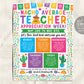 Nacho Average Teacher Appreciation Week Schedule Editable Template, Fiesta Mexican Itinerary Poster, Schedule Events, Staff Luncheon