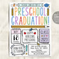Preschool Graduation Ceremony BUNDLE Editable Template, Pre-K Kindergarten Class Graduation Certificate, Graduation Invitation Invite Evite