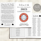 Graduation Program Editable Template, Add Your Own Logo, Pamphlet Booklet Newspaper University College High School Commencement Ceremony