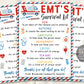 EMT Survival Kit Gift Tags Editable Template, EMT'S Appreciation Thank You, Ambulance Driver Medical Enforcement Staff Appreciation Week