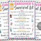 Caregiver Survival Kit Gift Tags Editable Template, Healthcare Worker Appreciation Thank You Gifts, Nurse Medical Staff Appreciation Week
