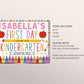 Back to School Sign Editable Template, First Day Of Elementary School Kindergarten Preschool Pre K Poster Photo Prop Printable Personalized