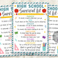 High School Student Survival Kit Gift Tags Editable Template, Welcome Back To School, Gift For Teachers Staff Students, First Day Supplies