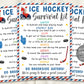 Hockey Survival Kit Gift Tags Editable Template, Ice Hockey Player Team Gift Idea, Kids School Sports Snack Treat Tags, Team Appreciation