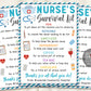 Nurse Survival Kit Gift Tags Editable Template, Nurse Appreciation National Nurses Day Thank You Gifts, Medical Staff Appreciation Week