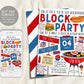 4th of July Block Party Invitation Editable Template, Independence Day Fourth of July Open House Invite, BBQ Barbecue Picnic Summer Party