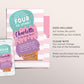 Ice Cream Birthday Party Invitation Editable Template, I Scream You Scream We All Scream Four Ice Cream Truck 4th Birthday Summer Invite