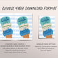 Ice Cream Baby Shower Invitation Editable Template, Here's the Scoop Baby Sprinkle Ice Cream Cone Invite, It's A Boy Blue Unisex Printable