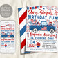 4th of July Birthday Invitation Editable Template, Stars And Stripes Truck Birthday Patriotic Birthday Parade Invite Evite, Red White Blue