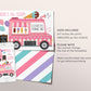 Ice Cream Truck Invitation Editable Template, Here's The Scoop Ice Cream Cart Birthday Party, Any Age Sweet One Summer Girl Blush Invite