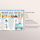 Make Your Own Sundae Menu Sign Editable Template, Ice Cream Boy Birthday Party Decorations Poster Bridal Shower Baby Shower Decor Printable