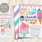 Ice Cream Birthday Party Invitation Editable Template, Ice Cream Cone Cake Sweet One Summer Invite, Birthday Girl Pink Blush Evite