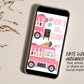 Ice Cream Truck Invitation Editable Template, Here's The Scoop Ice Cream Cart Birthday Party, Any Age Sweet One Summer Girl Blush Invite