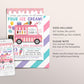 Ice Cream Truck Invitation Editable Template, I Scream You Scream We All Scream Four Ice Cream 4th Birthday Party, Here's The Scoop Invite